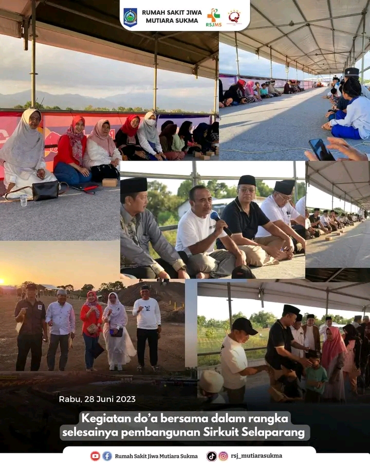 KEGIATAN DOA BERSAMA DALAM RANGKA SELESAINYA PEMBANGUNAN SIRKUIT SELAPARANG